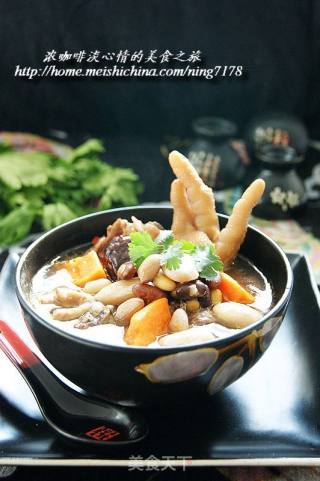 【冬季养生菜】—木瓜杂豆鸡肉煲