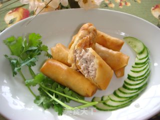 蟹肉春卷的做法