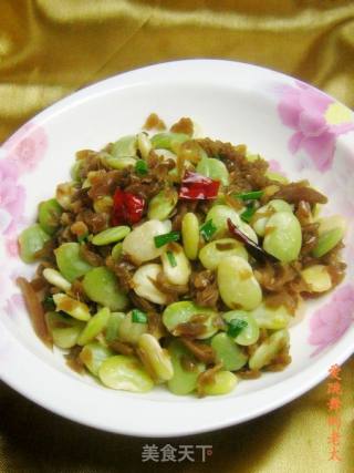洋扁豆炒酱瓜的做法