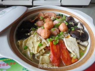 美味三鲜砂锅的做法