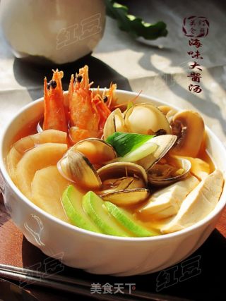 韩式海味大酱汤的做法