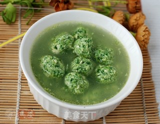 碧玉菠菜豆腐丸的做法