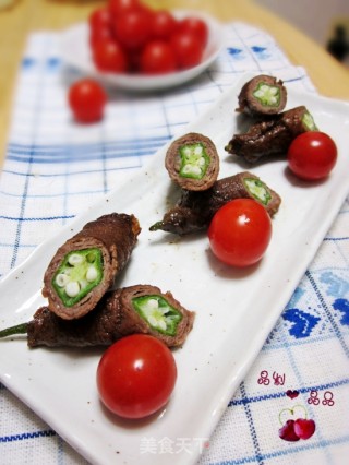 风靡日本的养生菜——秋葵牛肉卷