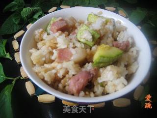 咸肉西葫芦米饭