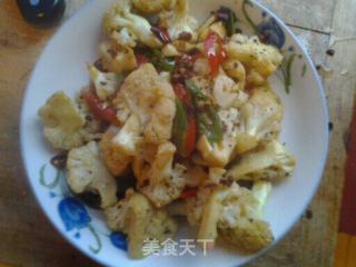 小炒花菜的做法