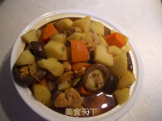 鸡肉炖蘑菇的做法