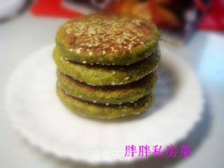 菠菜芝麻小饼的做法