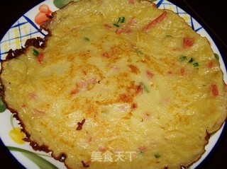 萝卜丝鸡蛋饼的做法