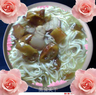 酸椒腊肉面的做法