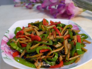 豆豉爆三丝的做法