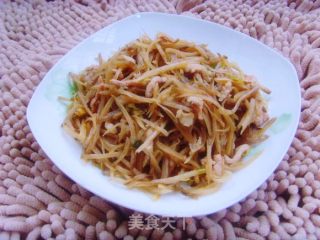 肉丝咸菜条的做法