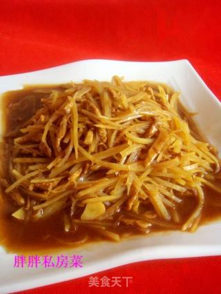 土豆丝炒肉的做法