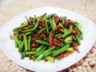 肉丝炒蒜苔的做法
