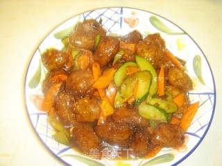 糖醋藕圆的做法