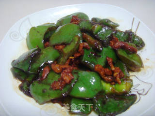 肉炒灯笼椒的做法