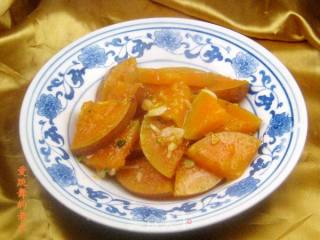 蒜味炒南瓜的做法