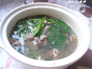 茼蒿牛肉汤的做法