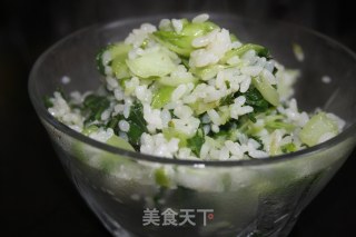 青菜炒饭的做法