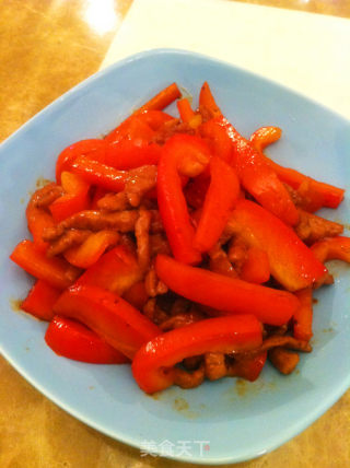 甜椒肉丝的做法