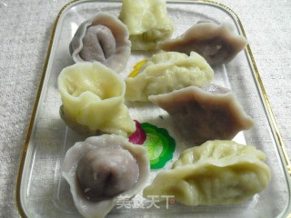 双色莲藕饺子的做法