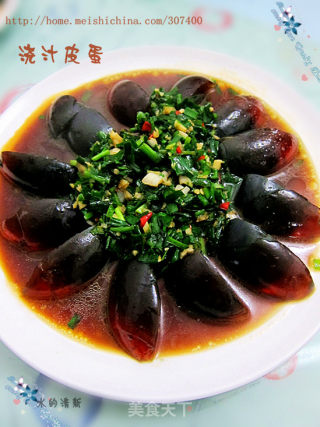 十分钟快手菜—浇汁皮蛋
