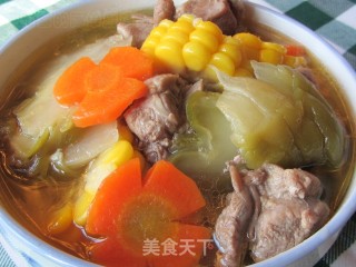 榨菜玉米鸭块汤的做法