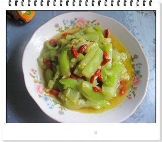 枸杞丝瓜的做法