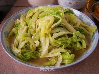 蒜香白菜叶的做法
