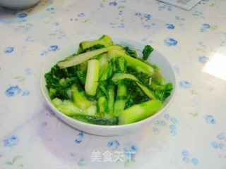清炒白菜苔的做法