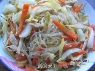 炒粉丝的做法