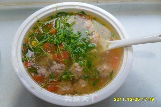 洋豆芽肉圆汤的做法