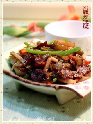 快捷小炒“豉香川腊炒双脆”的做法