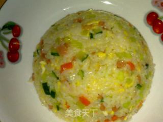 家常版扬州炒饭的做法
