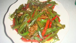 芸豆丝炒肉的做法