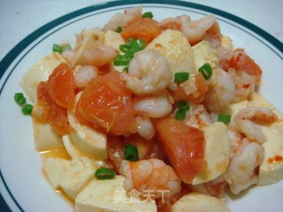 玉子豆腐炒虾仁的做法