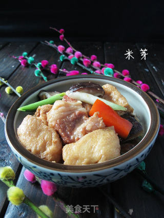 油豆条炖肉的做法