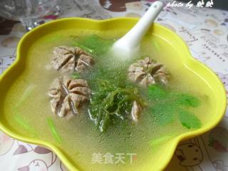 牛筋丸海发菜汤的做法