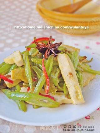 懒主妇打造快手菜。【芸豆炒豆干】