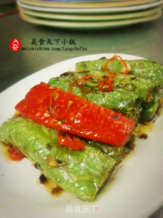 【经典家常菜】豆豉虎皮尖椒的做法