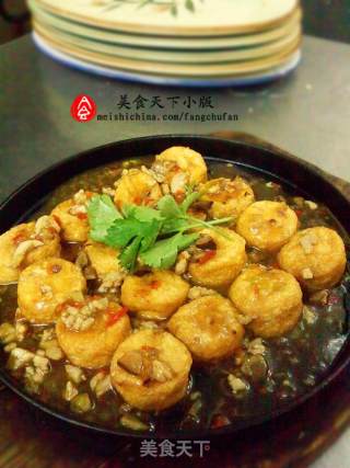 铁板日本豆腐的做法