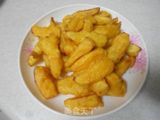 炸地瓜的做法