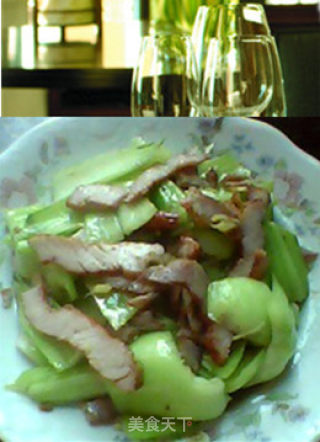 油菜腊肉的做法