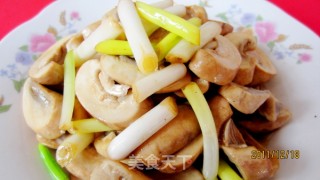 葱油磨菇的做法