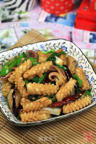 姜葱爆鲜鱿的做法