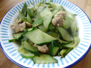 家常菜----黄瓜炒肉的做法