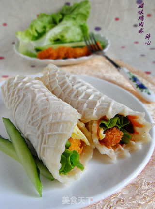轻松做早餐—滋味鸡肉卷的做法