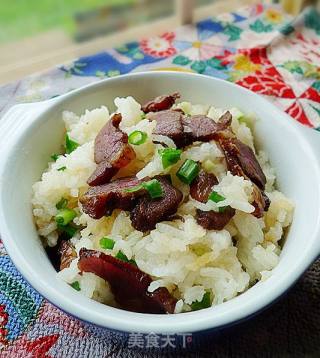腊肉蒸糯米饭