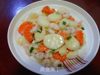 马蹄滑虾仁的做法