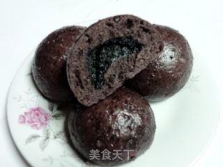 低卡黑米黑芝麻核桃馒头的做法