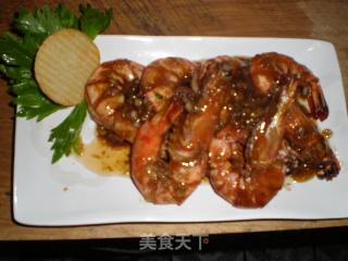 蒜香耗油虾的做法